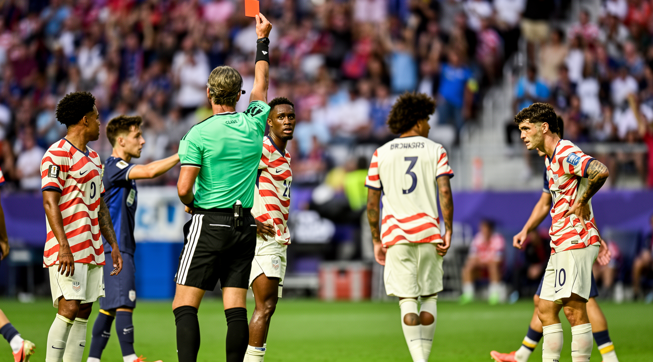 YOBO体育官方 - 世界杯VAR再现争议判罚：巴洛根被红牌是否冤枉？ - YOBO体育